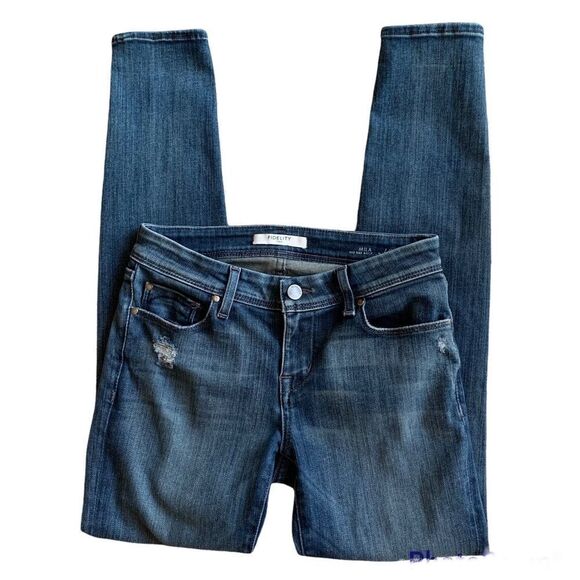Fidelity Denim Mila Mid-Rise Ankle‎ Skinny Jeans Blue Size 26 - Picture 4 of 12